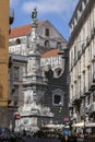 Guglia dellÃ¢â¬â¢Immacolata in Naples. Italy Royalty Free Stock Photo